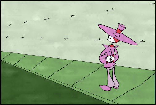 You can click to walk down a street, in 3D, and occasionally portions of an essay will appear, which you quote unquote Defeat via fake RPG mechanics. Since this game doesn't make much sense on screen readers, I will now read the entire essay to you in full. Here goes. You are Lizzie Smithson. You are walking down Routine Street, so as to reach the Downtown Area Of Mega Cincinnati and go About Your Business. Better get to it. You’ve walked down Routine Street many a time before. It’s one of the newer streets in Mega Cincinnati, having only been established since 2002. And yet, it’s what you could call a frequently traveled road. It gets lots and lots of foot and car traffic due to being one of the most direct routes downtown. And yet today it is completely empty, for some reason! Routine Street is one of the only passages through Autumn Heights. Autumn Heights can be characterized by massive, wide structures and plain brick walls. Just across the street from you is the local prison. Bit of a risk to live the life you do so close to it! You’ve picked many a pocket here, and each pocket you pick, you swear, will be your last one. But you can’t seem to stop! It’s not that you’re addicted, you just need the money. The economy, right? Thank god for places like Routine Street or else life would be just impossible. Every day, you walk down Routine Street, pick pockets in Routine Street, go downtown, pick pockets downtown, go back up Routine Street, pick pockets in Routine Street, return to Hillburg, and go home. It’s a repetitive existence, but you find comfort in it. One of the reasons Routine Street gets so much civilian traffic is obviously those aforementioned big buildings. There used to be dozens and dozens of windy paths going through Autumn Heights lending passageway to all corners of Cincinnati. What happened to them? As if you don’t know. When General R R Raw began his infamous Urban Mycology experiments in 2002, one of the side effects was Autumn Heights getting massively redeveloped. Buildings disappeared overnight and were replaced by massive complexes. Then Those were replaced by mansions, bunkers, prisons. Things just kept changing, until it became what it is today. Thankfully, things have been more or less stable down here since 2013... but all traffic to and from the downtown area, itself a victim of General Raw’s experiments, has been bottlenecked by a handful of thin long passages in between 50 square feet complexes of faux brick and cement. If you’re going downtown, there’s no other way to go. Which is good news for a pickpocket... people like you strive in crowds of people. Crowds of victims. Every person you see looks like a dollar symbol to you. Profit to be waged. Barely even human. What a life you live! Today is a mumbled whisper, though. There’s nobody here! No victims, you mean marks, you mean People. Nobody to rob! You should’ve stayed inside, but then where would you have had time to have this lovely inner monologue? You wonder if anybody on Earth would want to be in your shoes right now. Who in their right mind would find this entertaining? Who in their right mind would find this Fun? If this were a videogame, and in some ways life Is a videogame, this would score badly on IGN. You’ve been walking down Routine Street for some time now. Has it always been this long? Was it redeveloped again recently? You figure you’ll keep walking down and see what happens. You know, it Is supposed to rain today. You should go back. You have made the decision to keep walking, despite your own brain’s protests. You have the feeling something bad is going to happen if you don’t stop soon. Not having any solid reason to stop, you keep going down the street. Something’s bound to happen sooner or later, right? You hear someone approaching. Something very, very important is about to happen terribly soon. You won’t believe your senses. You’re almost there. Just keep going. It’ll happen soon, no doubt about it. Don't Stop. Don't Stop. Don't Stop.